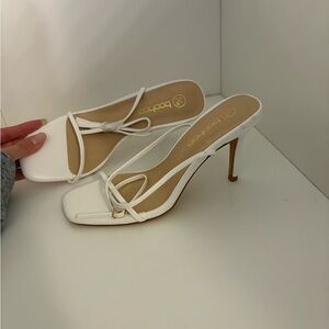 White Strappy Heels